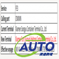 ONE宣布對廈門碼頭的FE3服務(wù)進行調(diào)整