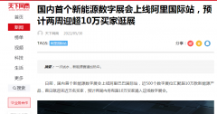 國內(nèi)首個新能源數(shù)字展會上線阿里國際站