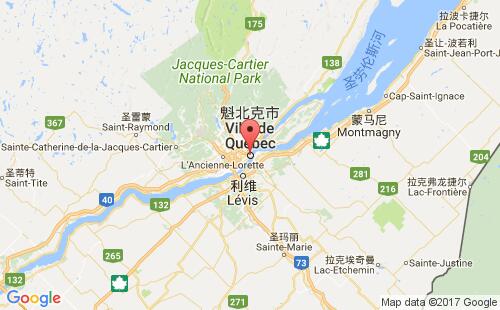魁北克港口地圖