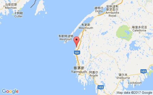 梅泰根港口地圖