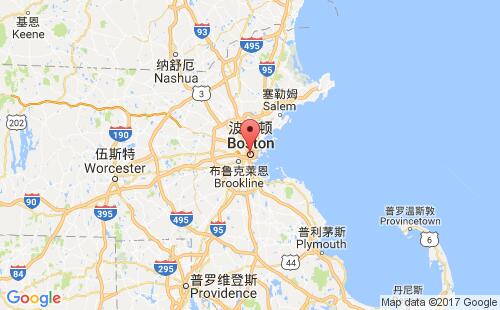 波士頓港口地圖