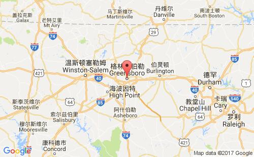 格林斯伯勒港口地圖