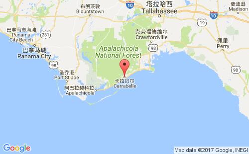 卡拉貝爾港口地圖