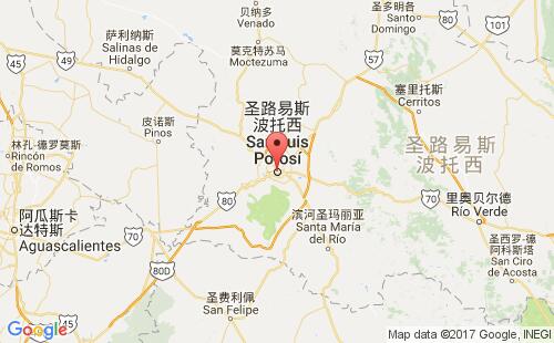 圣路易斯波托西港口地圖