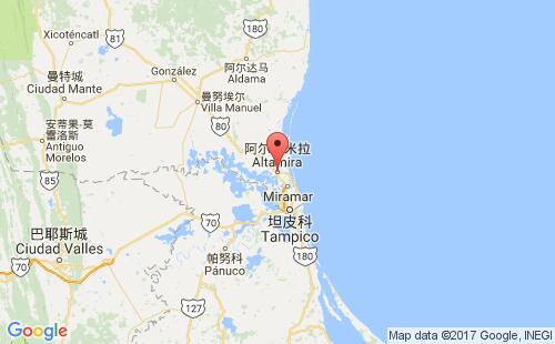 阿爾塔米拉港口地圖