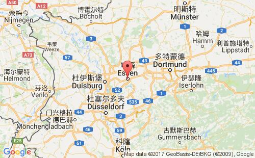 埃森港口地圖