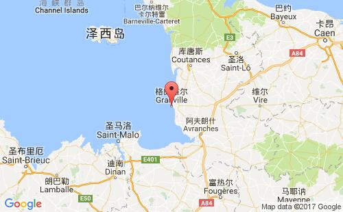 格蘭維爾港口地圖