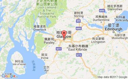 格拉斯哥港口地圖