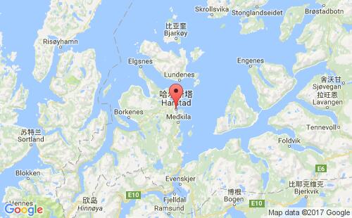 哈爾斯塔港口地圖