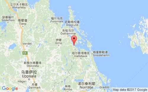 哈里港港口地圖