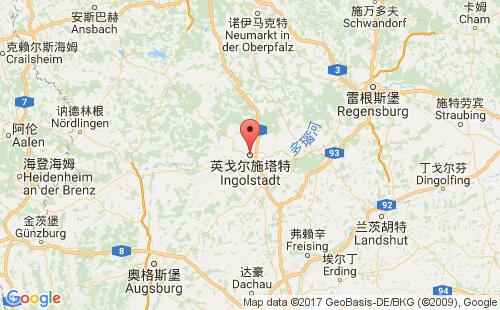英戈爾斯塔特港口地圖