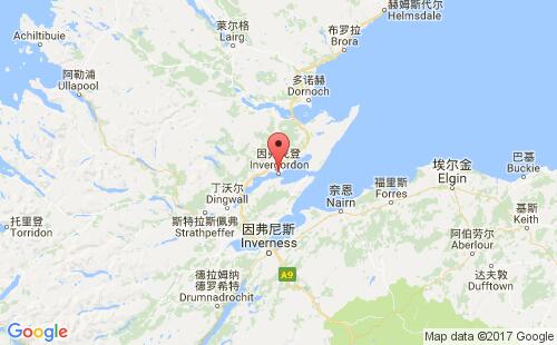 因弗戈登港口地圖