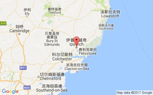 伊普斯威奇港口地圖