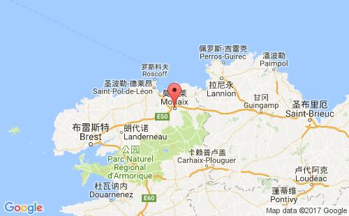 莫爾萊港口地圖