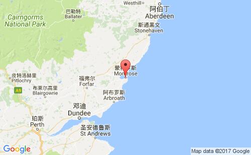 蒙特羅斯港口地圖