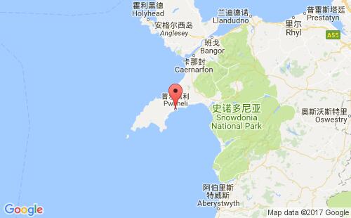 普爾黑利港口地圖