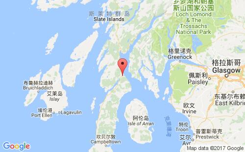 塔伯特港口地圖