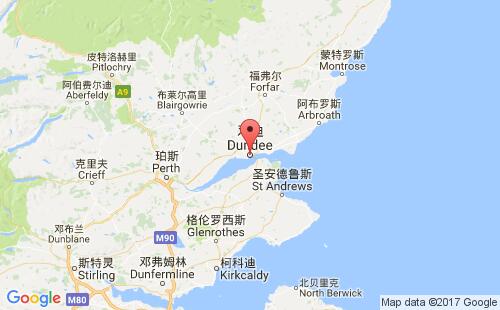 鄧迪港口地圖