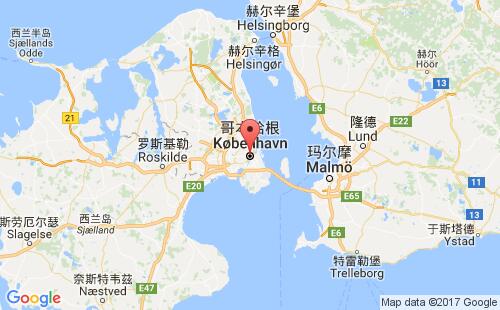 哥本哈根港口地圖