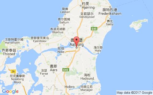 奧爾堡港口地圖