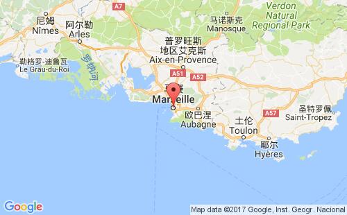 馬賽港口地圖