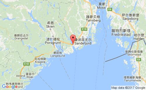 拉爾維克港口地圖
