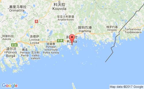 科特卡港口地圖