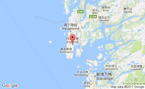 科珀維克港口地圖