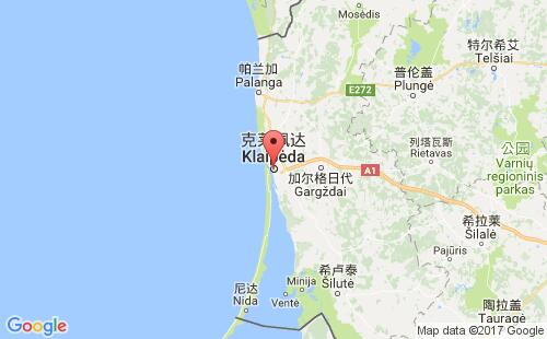 克萊佩達(dá)港口地圖