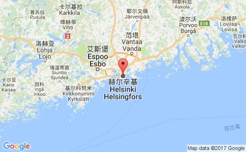 赫爾辛基港口地圖
