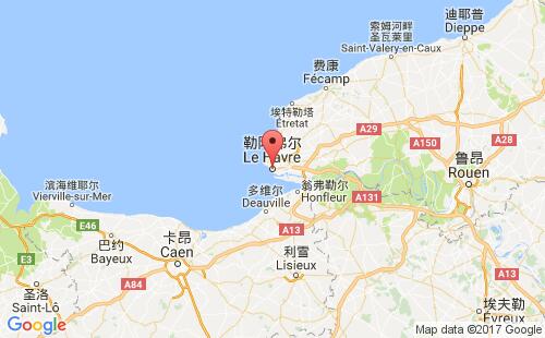 阿弗爾港口地圖
