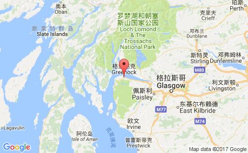 格里諾克港口地圖