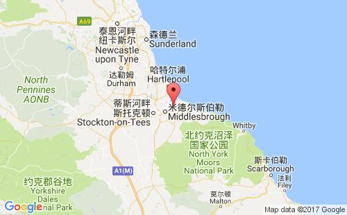 提茲港港口地圖