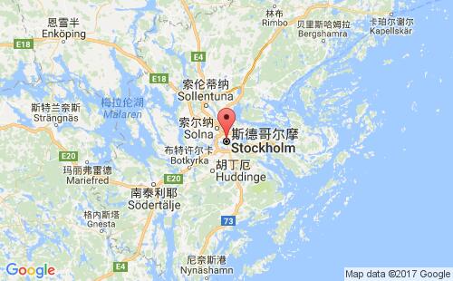 斯德哥爾摩港口地圖