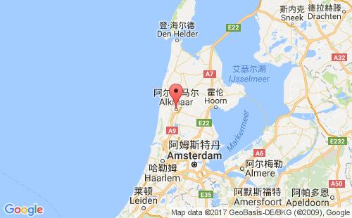阿爾克馬港口地圖