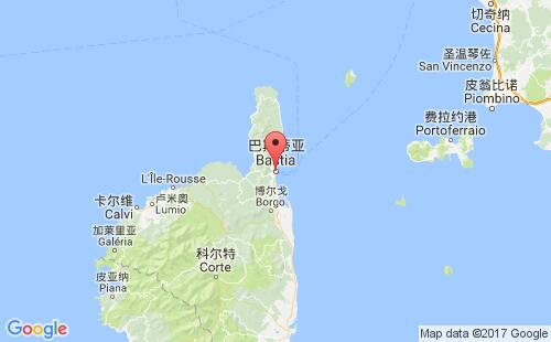 巴斯蒂亞港口地圖