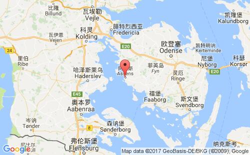 阿森斯港口地圖