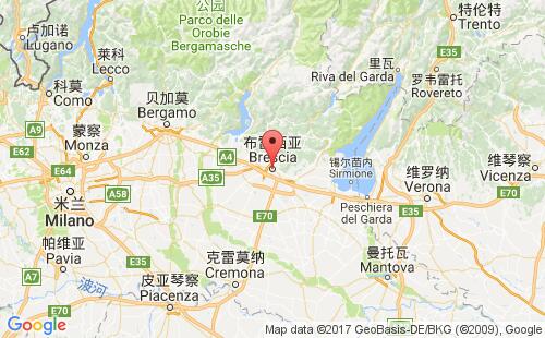 布雷西亞港口地圖
