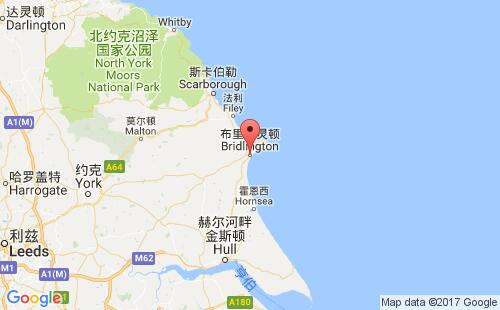 布里德靈頓港口地圖