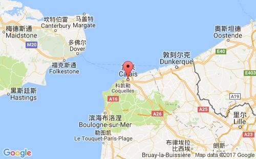 加來港口地圖