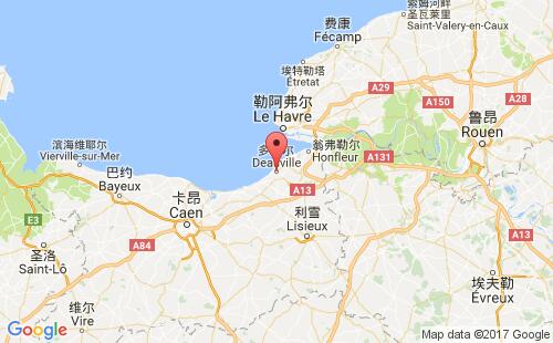 多維爾港口地圖