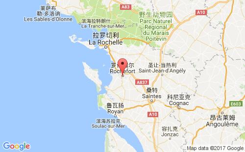 羅什福爾港口地圖