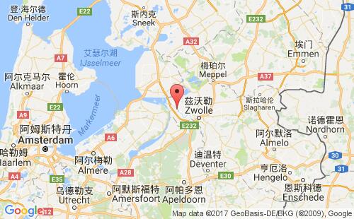 坎彭港口地圖