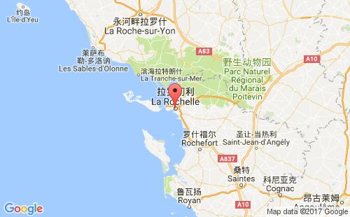 拉羅謝爾港口地圖