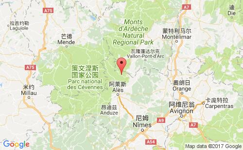拉努韋勒港口地圖