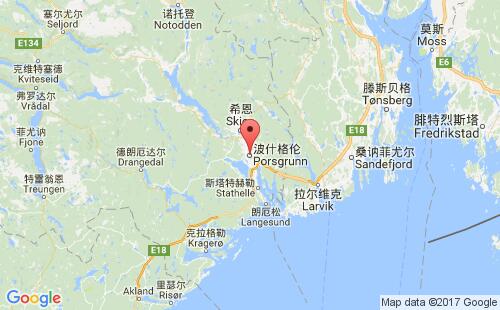 波斯格倫港口地圖