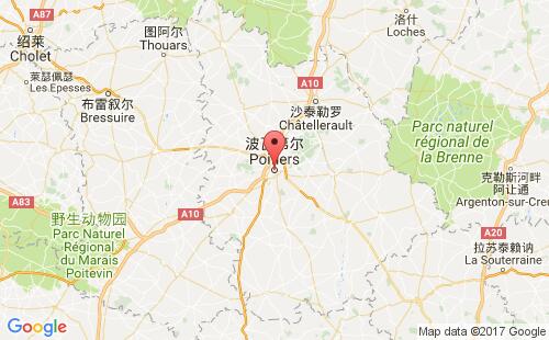 普瓦提埃港口地圖