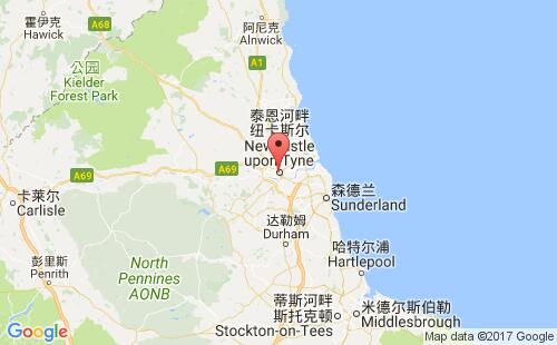 紐卡斯?fàn)柛劭诘貓D