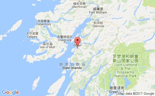 奧本港口地圖