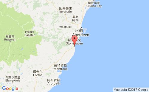 斯通黑文港口地圖